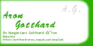 aron gotthard business card